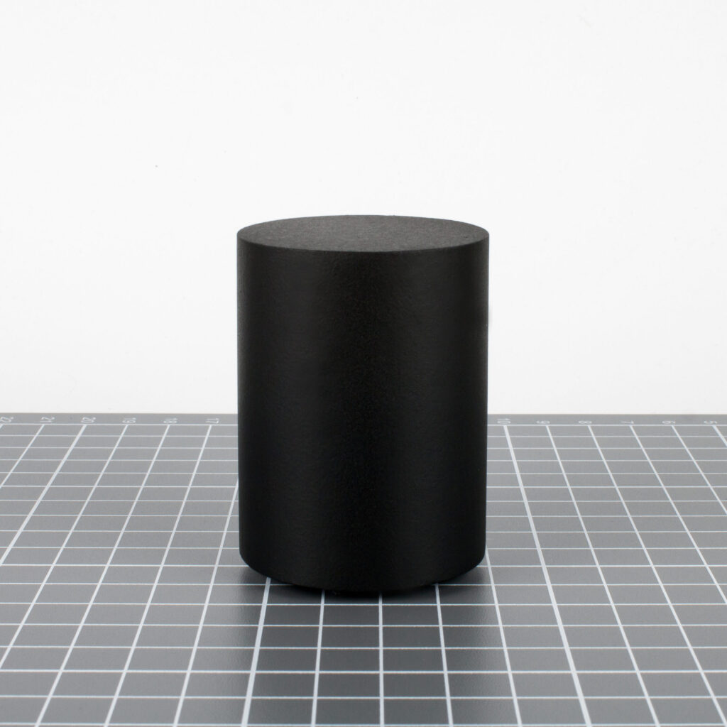 Round black base 6 cm height